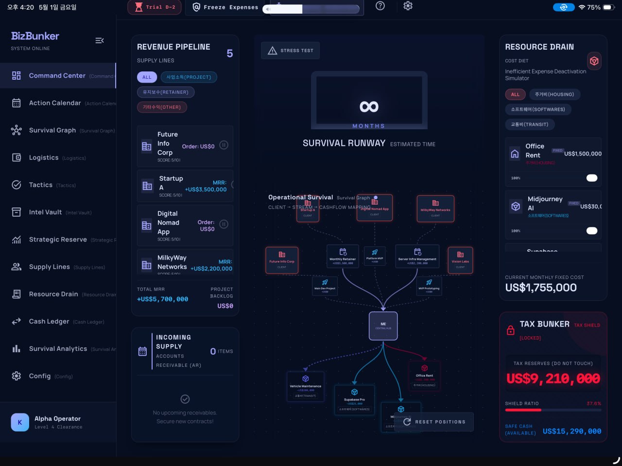 전략적 재무관리 전문 앱 BizBunker 사진 7