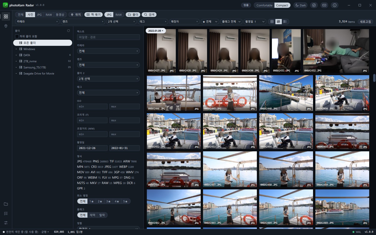 photoKam Radar - Windows 사진 관리·편집기 사진 7